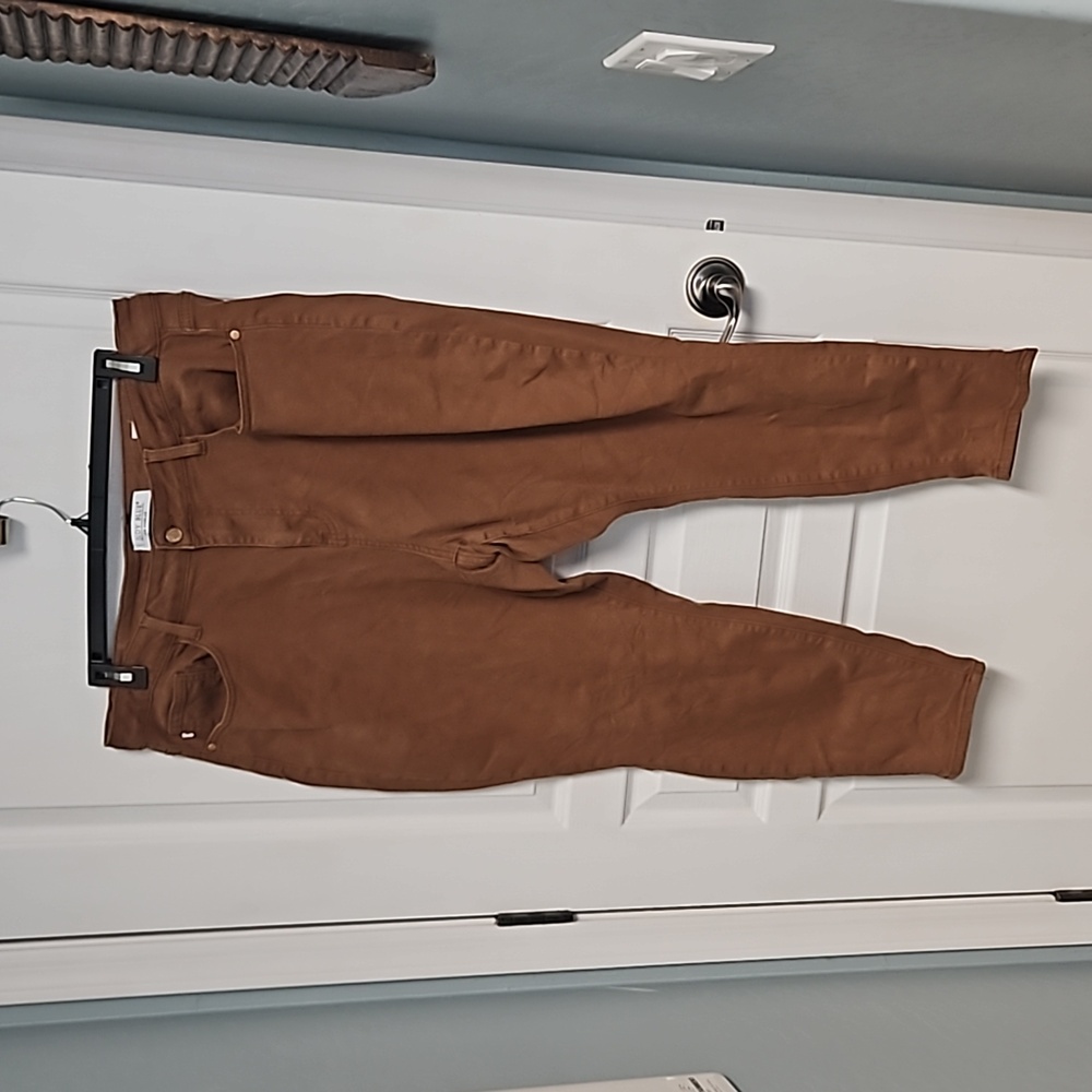 Judy Blue Los Angeles Brown Denim Pants - womens plus size 20W